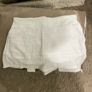 Lululemon Athletica White Mini Skater Skirt for Resort Wear